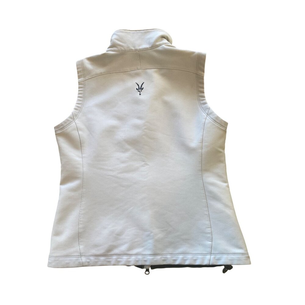 Ibex Softshell Vest Climawool Womens M Merino Wool Blend Ivory Stretch Outdoor - Picture 11 of 13